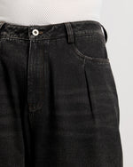 Midnight Wash Wide Leg Jeans Model view | Weezy