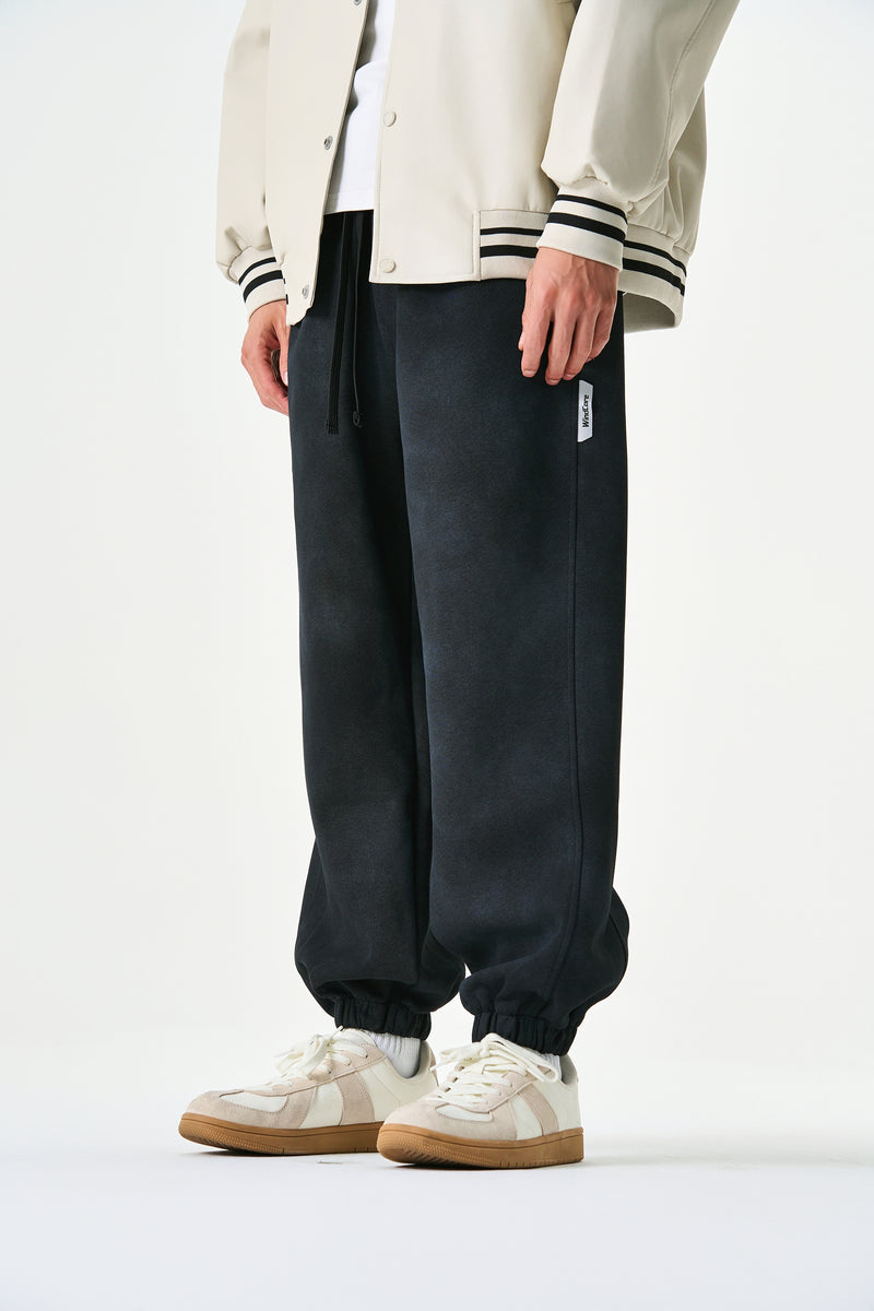 Midnight Washed Jogger Pants Model view | Weezy