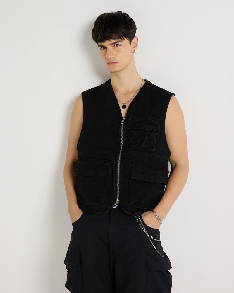 Limited Edition Utility Vest Back view | Weezy