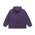 Purple Hooded Cargo Jacket Flat lay | Weezy