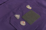 Purple Hooded Cargo Jacket View 11 | Weezy
