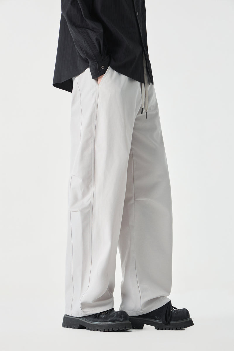 White barrel pants Front view | Weezy
