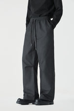 Jet Black Barrel Pants Back view | Weezy