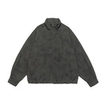 Ash Grey Relaxed Fit Bomber Jacket Lifestyle view | Weezy
