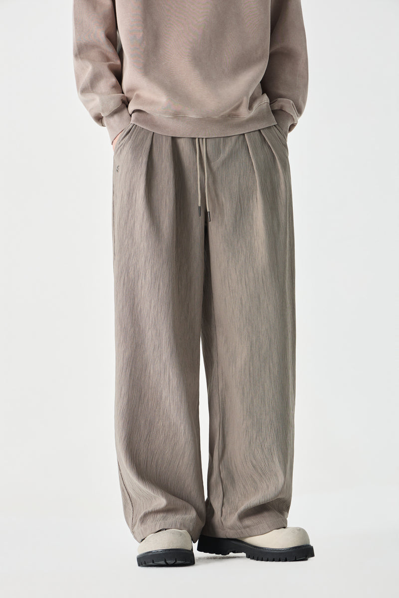 Beige Column Trousers Flat lay | Weezy