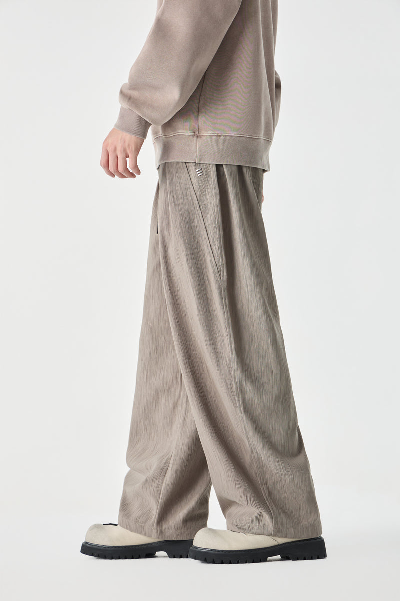 Beige Column Trousers View 11 | Weezy