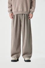 Beige Column Trousers View 12 | Weezy
