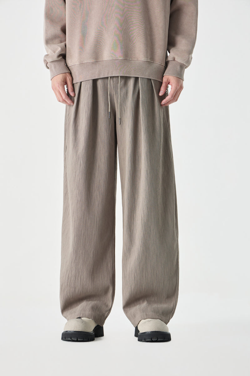 Beige Column Trousers View 12 | Weezy