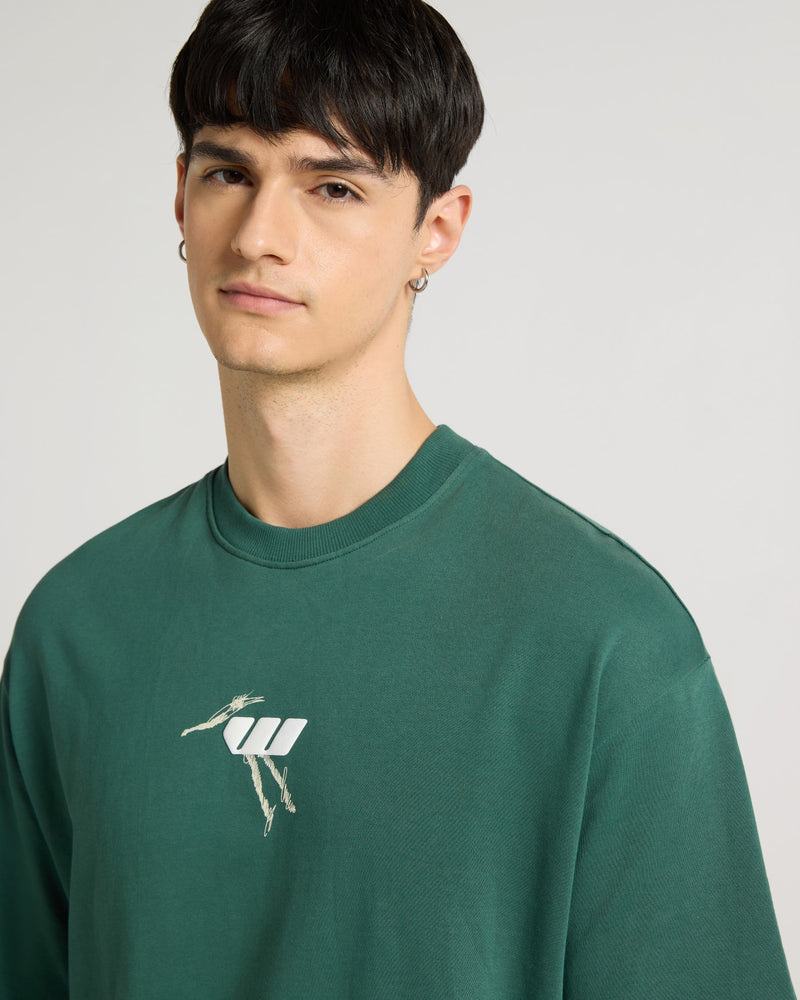 Premium Emerald Green Its Okay Oversized T-shirt Back view | Weezy