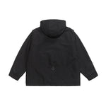 Black Hooded Cargo Jacket Front view | Weezy