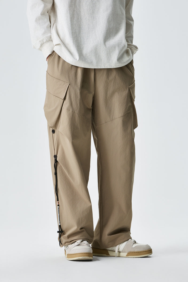 Beige Urban Drifter Utiliity Cargo Pants Model view | Weezy