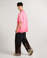 Ombré Pink Embroidered T-Shirt Detail view | Weezy