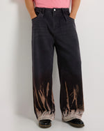 Bleach Effect Premium Wide Leg Jeans Lifestyle view | Weezy
