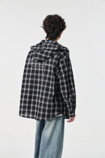 Obsidian Narrative Hooded Shirt Flat lay | Weezy