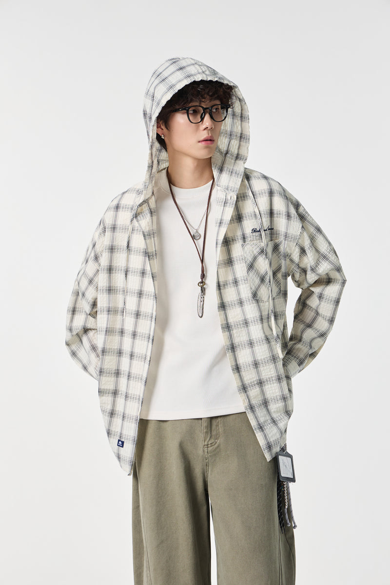Bone Narrative Hooded Shirt Detail view | Weezy