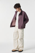 Mulberry Monolith Overshirt Model view | Weezy
