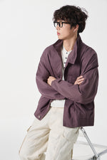 Mulberry Monolith Overshirt Lifestyle view | Weezy