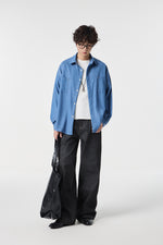 Ocean-Wash Paneled Shirt Flat lay | Weezy