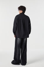 Noir Pinstripe Overshirt View 10 | Weezy