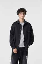 Noir Pinstripe Overshirt Back view | Weezy