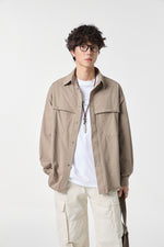 Beige Clean Field Overshirt View 9 | Weezy