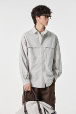 White Nomad Utility Shirt Flat lay | Weezy