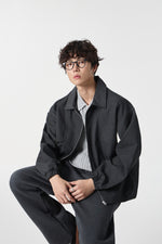 Black Modern Workwear Bomber Front view | Weezy