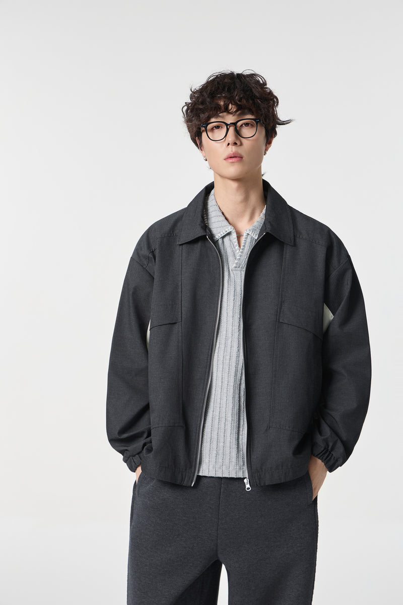 Black Modern Workwear Bomber Lifestyle view | Weezy