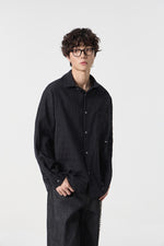 Black Textured Air Shirt Detail view | Weezy