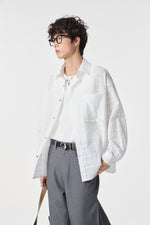 White Textured Air Shirt View 12 | Weezy
