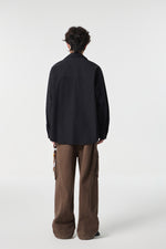 Geographic Black Tech Utility Overshirt View 10 | Weezy