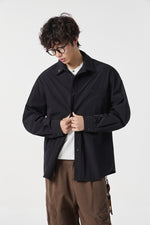 Geographic Black Tech Utility Overshirt Side view | Weezy