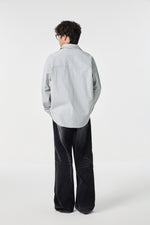Geographic Grey Tech Utility Overshirt Flat lay | Weezy