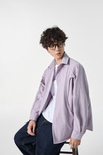 Lavender Contour Overshirt Lifestyle view | Weezy