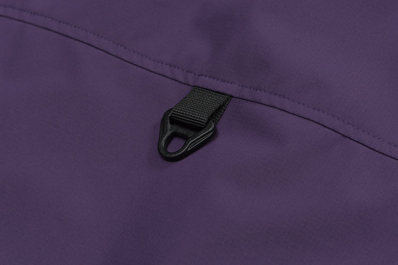 Purple Hooded Cargo Jacket View 19 | Weezy