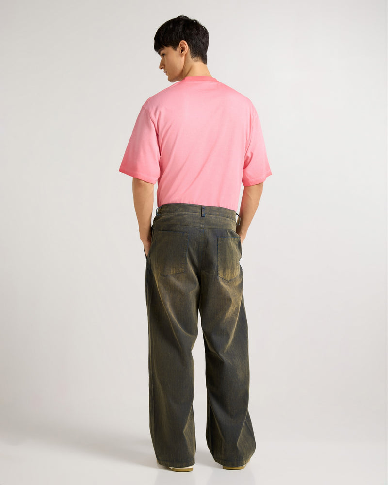 Textured Lattice Sage Green Pants Detail view | Weezy