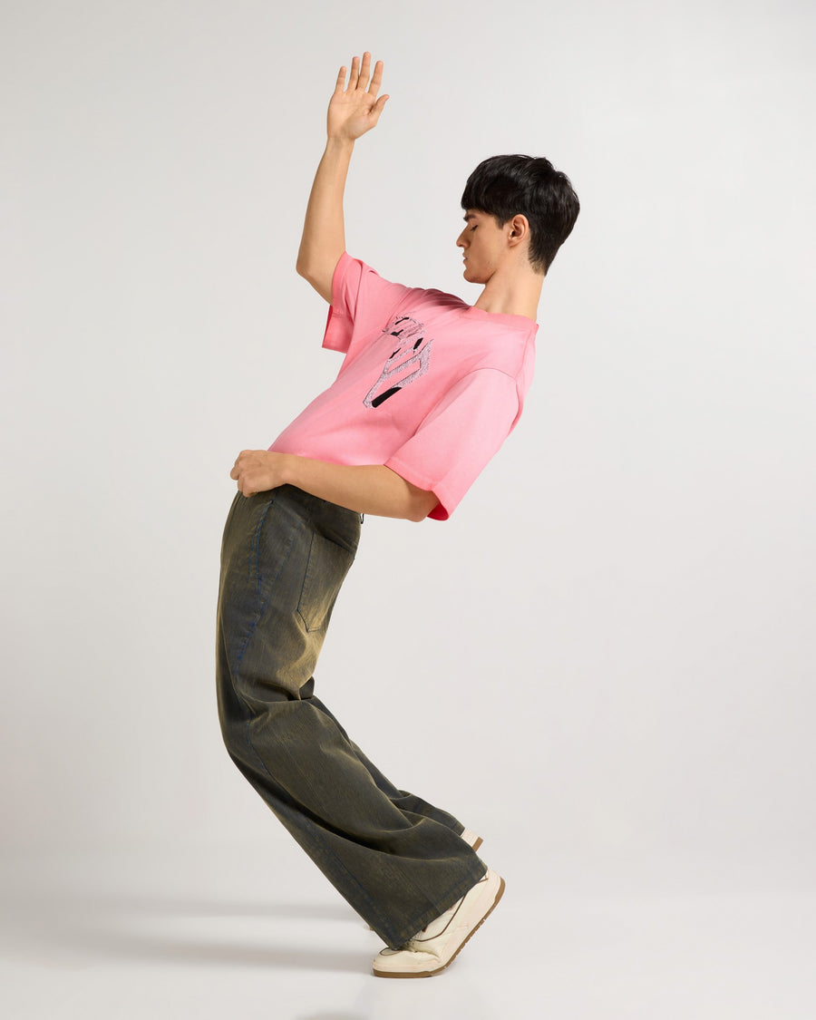 Textured Lattice Sage Green Pants Back view | Weezy