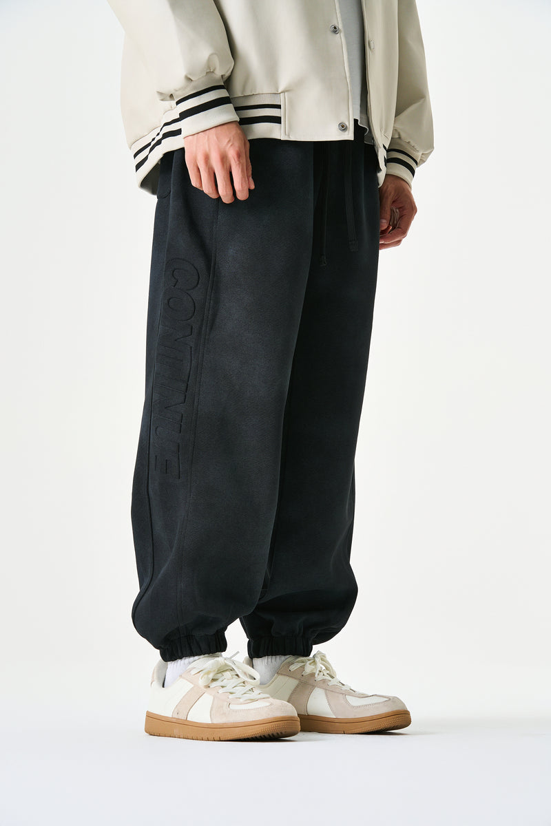 Midnight Washed Jogger Pants Lifestyle view | Weezy