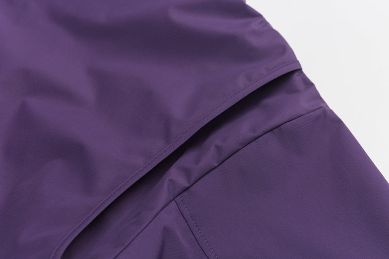 Purple Hooded Cargo Jacket View 15 | Weezy