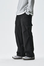 Black Urban Drifter Utility Cargo Pants Side view | Weezy