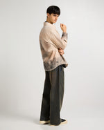 Gradient Washed Apricot Overshirt Side view | Weezy