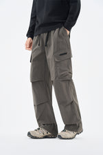 Ash Grey Utility Cargo Pants Front view | Weezy