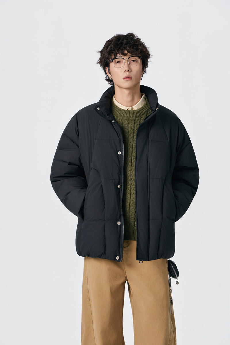 Obsidian Quilt Jacket Front view | Weezy