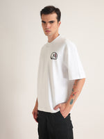 White Bamboozled Oversized T-Shirt Lifestyle view | Weezy