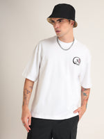White Bamboozled Oversized T-Shirt Detail view | Weezy