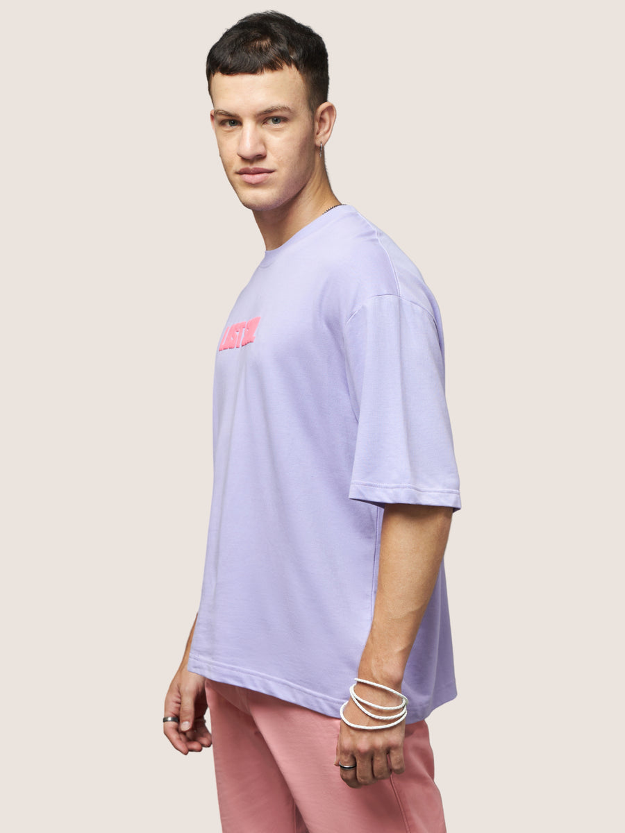 Lilac Lost Soul Oversized T-Shirt Lifestyle view | Weezy