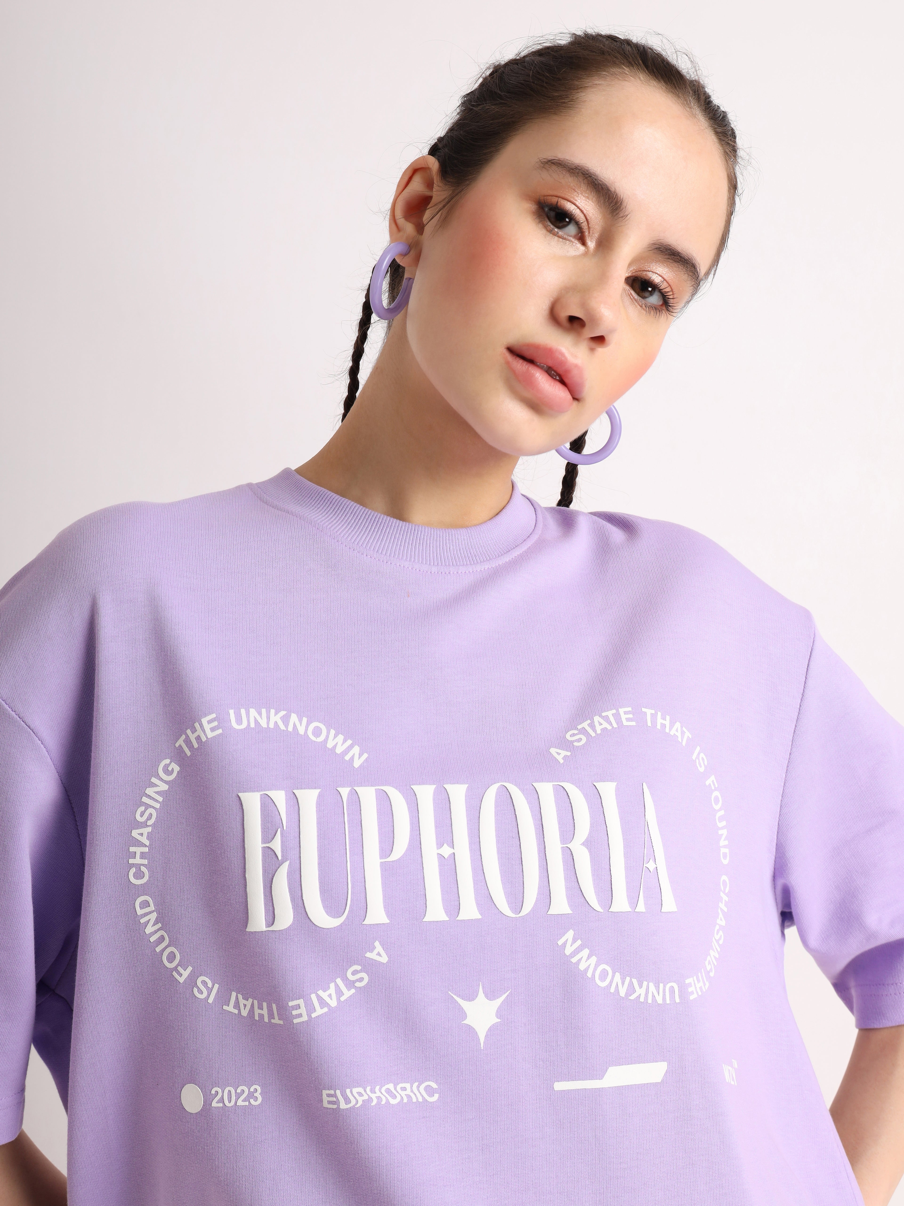 Lilac Euphoria Oversized T-Shirt