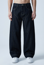 Midnight Grid Jeans Front view | Weezy