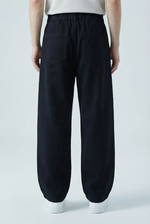 Noir Basin Trousers Side view | Weezy