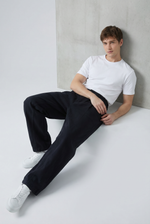 Noir Basin Trousers Back view | Weezy